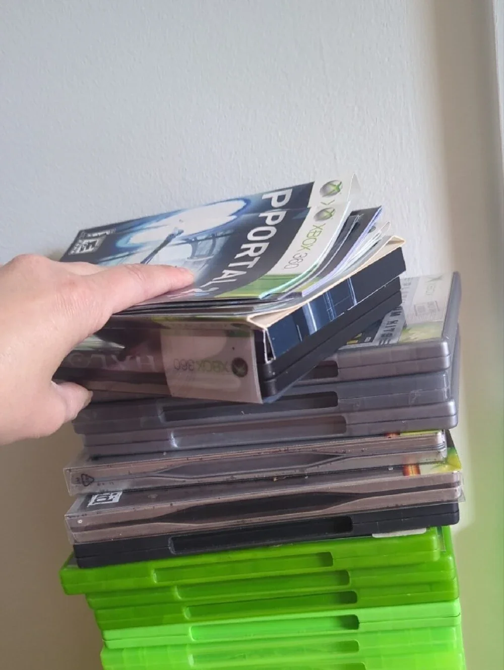 Green Video Game Disc Cases - Pack of Replacement Storage Cases